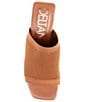 Color:Mocha Bisque - Image 5 - Frankie Stretch Knit Molded Block Heel Sandals