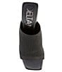 Color:Black - Image 5 - Frankie Stretch Knit Molded Block Heel Sandals