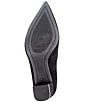 Color:Black Suede - Image 6 - Remi Suede Pointed Toe Block Heel Pumps