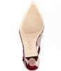 Deltan Sage Patent Leather Slingback Pumps, Color:Tawny Port - Image 6