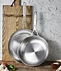 Color:Silver - Image 2 - Industry 5-Ply 11-inch Stainless Steel Fry Pan