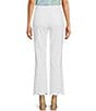 Color:Optic White - Image 2 - #double;Ab#double;Solution® High Rise Tulip Fray Hem Barely Boot Leg Crop Jeans