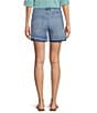 Democracy #double;Ab#double; solution Embroidery High Rise Release Hem Shorts - Image 2
