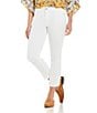 Color:Optic White - Image 1 - #double;Ab#double;solution® Skinny Leg Crop Jeans