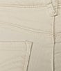 Color:Blanched Almond - Image 6 - #double;Ab#double;solution® Embroidered Slim Straight Leg High Rise Cropped Jeans