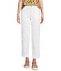 Democracy #double;Ab#double;solution® High Rise Roll Cuff Utility Pants, Color:Optic White - Image 1