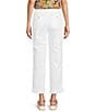 Democracy #double;Ab#double;solution® High Rise Roll Cuff Utility Pants, Color:Optic White - Image 2