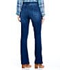 Color:Blue - Image 2 - #double;Ab#double;solution® Itty Bitty Mid Rise Bootcut Flare Leg Jeans
