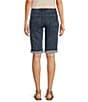 Color:Indigo - Image 2 - #double;Ab#double;solution® Rolled Cuff Bermuda Shorts