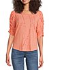 Democracy Knit Printed Scoop Neck Elbow Sleeve Top,Specials : American Fashion Style Bags On Sale Democracy Knit Printed Scoop Neck Elbow Sleeve Top,Specials : American Fashion Style Bags On Sale