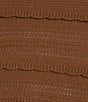 Democracy Mixed Stitch Round Neck 3/4 Bell Sleeve Sweater - Image 4