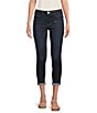Color:Indigo - Image 1 - Petite Size #double;Ab#double;solution® Crop Mid Rise Cuffed Jeans
