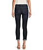 Color:Indigo - Image 2 - Petite Size #double;Ab#double;solution® Crop Mid Rise Cuffed Jeans