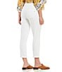 Color:Optic White - Image 2 - Petite Size #double;Ab#double;solution® Crop Mid Rise Cuffed Jeans