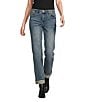 Democracy Petite Size #double;Ab#double;solution® High Rise Boyfriend Cuffed Jeans - Image 1