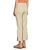 Democracy Petite Size #double;Ab#double;solution High-Rise Kick Flare Leg Side Slit Hem Cropped Jeans, Color:Ecru - Image 4