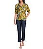 Democracy Petite Size #double;Ab#double;solution® High Rise Scalloped Flared Fray Hem Jean - Image 3