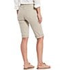 Democracy Petite Size #double;Ab#double;solution® Mid-Rise Cuffed Bermuda Shorts, Color:Flax - Image 2