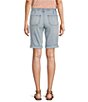 Color:Powder Blue Artisanal - Image 2 - Petite Size #double;Ab#double;Solution® Rolled Cuff Bermuda Shorts