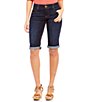 Color:Indigo - Image 1 - Petite Size #double;Ab#double;solution® Rolled Cuff Bermuda Shorts