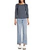Democracy Petite Size #double;Ab#double;solution® Skyrise Step Hem Wide Leg Jeans - Image 3