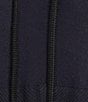 Democracy Petite Size Mixed Media Mock Neck Tie Front Long Sleeve Bubble Hem Top - Image 4