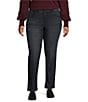 Democracy Plus Size #double;Ab#double;solution® Mid Rise Straight Leg Jeans - Image 1