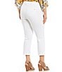 Color:Optic White - Image 2 - Plus Size #double;Ab#double;solution® Ankle Jeans