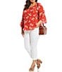 Color:Optic White - Image 3 - Plus Size #double;Ab#double;solution® Ankle Jeans