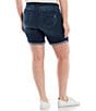 Color:Blue - Image 2 - Plus Size #double;Ab#double;solution® Cuffed Mid Shorts