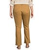 Color:Caramel Latte - Image 2 - Plus Size #double;Ab#double;solution High Rise Itty Bitty Bootleg Cascading-D Back Pocket Jeans