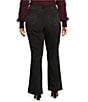 Color:Washed Black - Image 2 - Plus Size #double;Ab#double;solution High Rise Itty Bitty More Bootcut Fray Hem Jeans