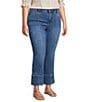 Democracy Plus Size #double;Ab#double;solution® Kick Flare Center Seam Cropped Jeans - Image 4