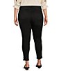 Color:Black - Image 2 - Plus Size #double;Ab#double;solution Luxe Touch Ankle Skimmer Jeans