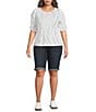 Democracy Plus Size #double;Ab#double;solution® Mid Rise Bermuda Denim Shorts - Image 3