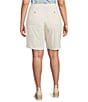 Democracy Plus Size #double;Ab#double;solution® Sky Rise Bermuda Pants, Color:Ecru - Image 2