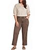 Democracy Plus Size #double;Ab#double;solution® Skyrise Relaxed Straight Leg Cropped Denim Pants - Image 3