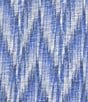 Color:Marina Blue - Image 4 - Plus Size Chevron Printed Knit Crew Neck Short Sleeve Top