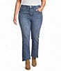 Democracy Plus Size Denim Step Hem Seam Cropped Jeans - Image 1