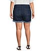 Democracy Plus Size High Rise Cuffed Denim Shorts - Image 2