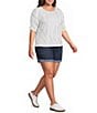 Democracy Plus Size High Rise Cuffed Denim Shorts - Image 3