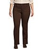 Color:Coldbrew - Image 1 - Plus Size Size #double;Ab#double;solution Ankle Length Jeans