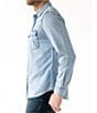 Color:Bleach - Image 3 - Craig Light Western Denim Shirt