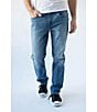 Color:Medium Stone - Image 1 - Athletic Fit Performance Stretch Jeans