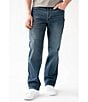 Color:Burke - Image 1 - Men's New River Performance Stretch Relaxed Fit Straight Denim Jeans