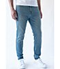 Color:Cypress Wash - Image 5 - Performance Stretch Tapered Slim Fit Denim Jeans
