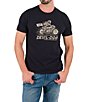 Color:Black - Image 1 - Relaxed Live Fast Short Sleeve Graphic T-Shirt