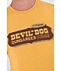Color:Heather Mustard - Image 2 - Relaxed Retro Shield Short Sleeve Graphic T-Shirt