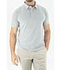 Color:Melange Quite Grey - Image 1 - Short Sleeve Polo Shirt