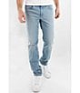 Color:Light Stone - Image 1 - Slim Straight Garment Dyed Jeans